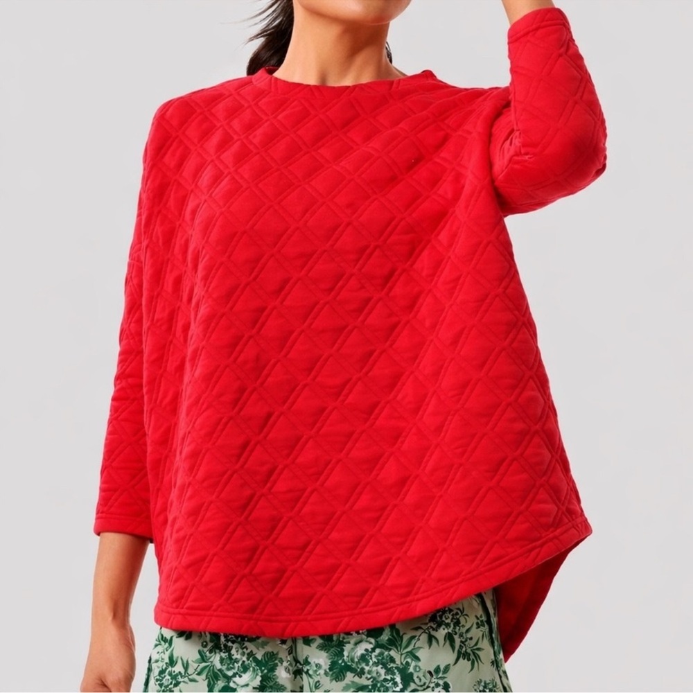 Tuckernuck Sport Ally Quilted Sweatshirt Womens XS/S Swing Crew Pullover Comfy - Picture 11 of 11